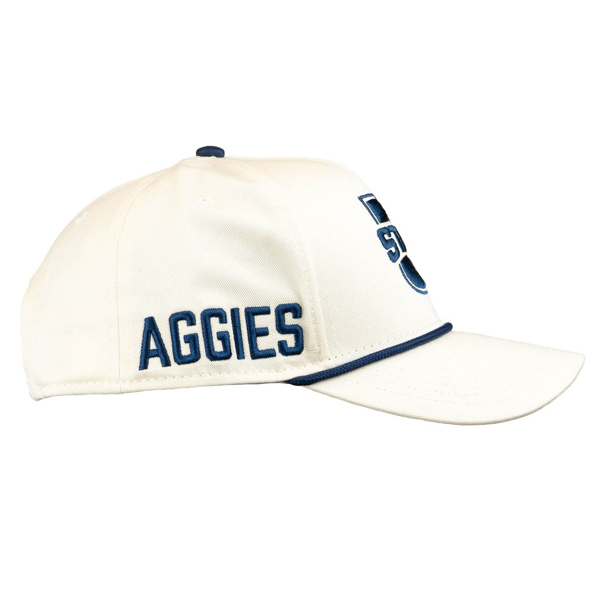 U-State Aggies embroidered nike cap in cream and navy